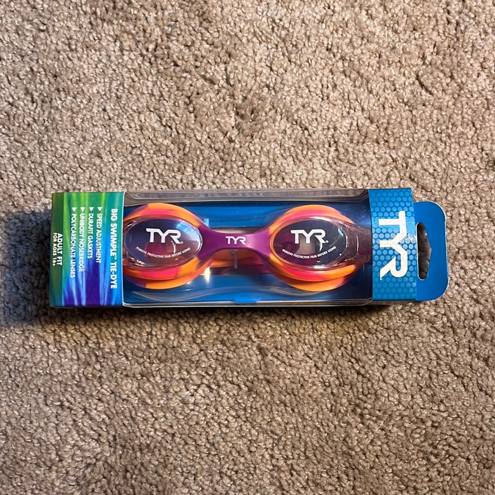 TYR Adult Size Swimming Goggles